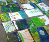 Lots of paintings School mural Keswick